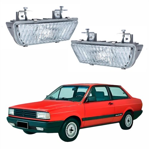 Par de Farol Auxiliar Vw Voyage 1986 Até 1995 Original Arteb