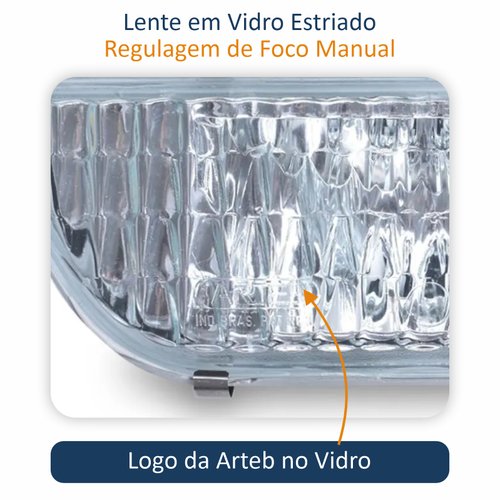Par de Farol Auxiliar Vw Voyage 1986 Até 1995 Original Arteb