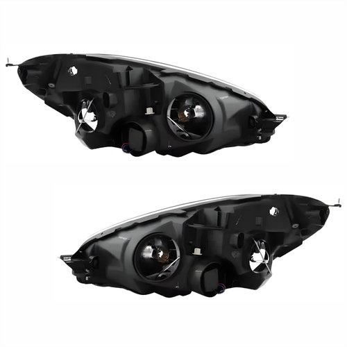 Par de Farol Citroen C4 Gran Picasso 2007 Até 2010 Máscara Cromada Com Pisca Âmbar
