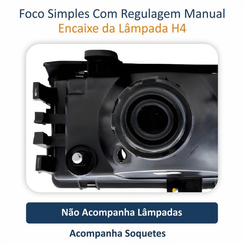 Par de Farol Dianteiro Vw Gol G2 1995 Até 1999 Original Arteb Máscara Cinza