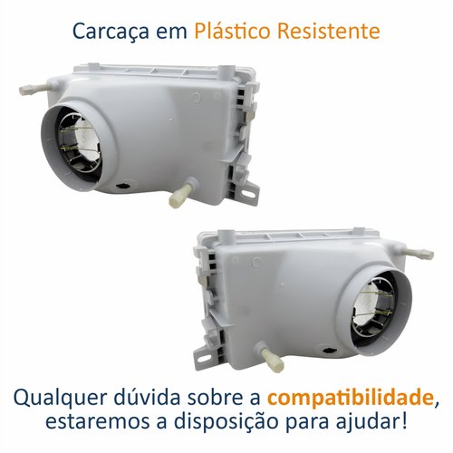 Par de Farol Fiat Elba 1991 até 2003 Original Arteb Foco Simples