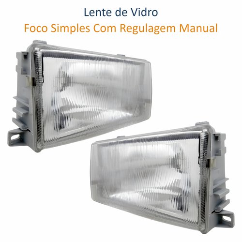 Par de Farol Fiat Elba 1991 até 2003 Original Arteb Foco Simples