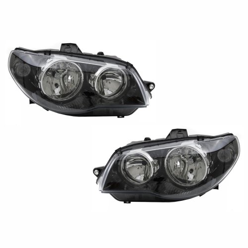 Par de Farol Fiat Palio G3 Siena Strada Weekend 2003 Até 2014 Foco Duplo Máscara Negra Canhão Cromado