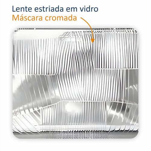 Par de Farol Fiat Prêmio 1991 Até 1996 Lente De Vidro