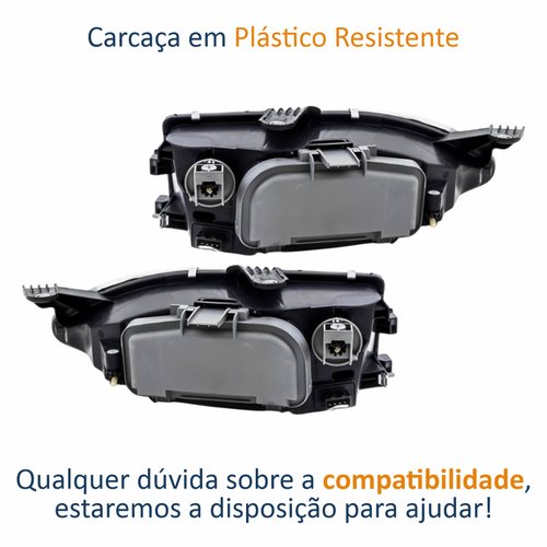 Par de Farol Fiat Siena 1996 Até 2000 Original Arteb Foco Duplo Vidro