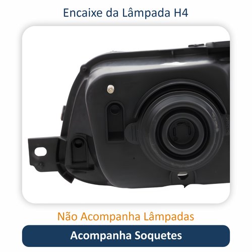 Par de Farol Fiat Uno Fire Fiorino 2004 Até 2014 Original Arteb Máscara Cromada