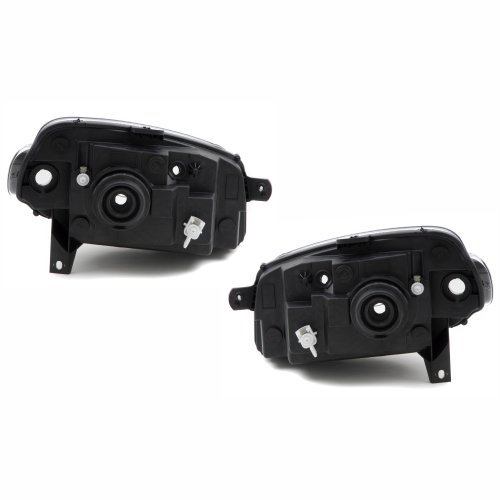 Par de Farol Fiat Uno Way Vivace 2010 Até 2014 Fiorino 2014 Até 2019 Máscara Negra Foco Simples