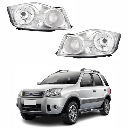 Par de Farol Ford Ecosport 2008 Até 2011