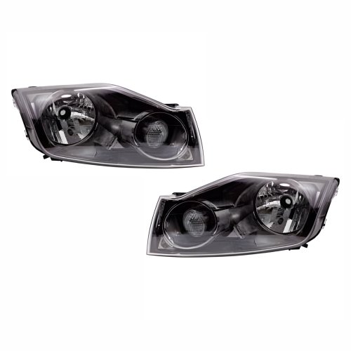 Par de Farol Ford Ecosport 2008 Até 2012 Máscara Negra