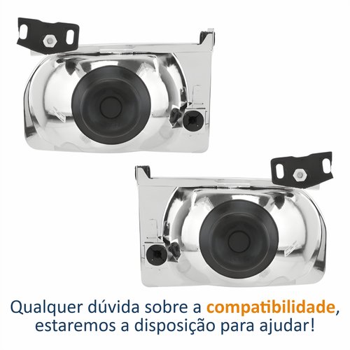Par de Farol Ford Escort Hobby 1986 Até 1996 Original Arteb