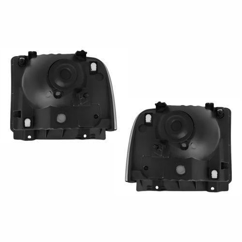 Par de Farol Ford F250 F350 F4000 2007 Até 2011 Máscara Cromada