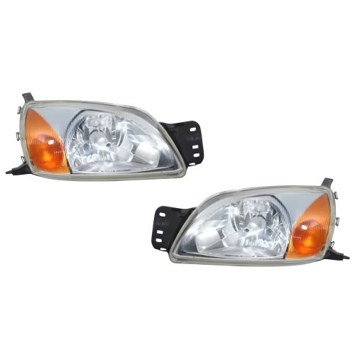 Par de Farol Ford Fiesta 2000 Até 2002 Courier 2000 Até 2012 Pisca Âmbar