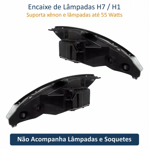 Par de Farol Ford Focus 2003 Até 2008 TYC Máscara Negra