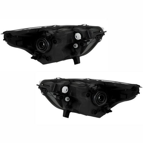 Par de Farol Ford Ka 2019 Até 2022 Máscara Negra