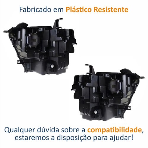 Par de Farol Ford Ranger Raptor 2024 2025 Full Led Com Projetor Com Reator