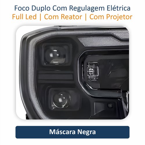 Par de Farol Ford Ranger Raptor 2024 2025 Full Led Com Projetor Com Reator