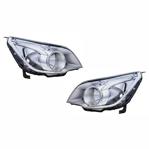 Par de Farol Gm Agile Montana 2009 Até 2013 Máscara Cromada