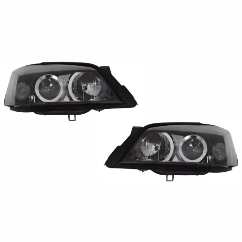 Par de Farol Gm Astra 2003 Até 2012 Máscara Negra