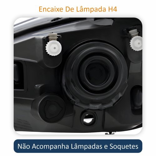Par de Farol Gm Celta 2006 Até 2016 Prisma 2007 Até 2012 Original Arteb Máscara Cromada