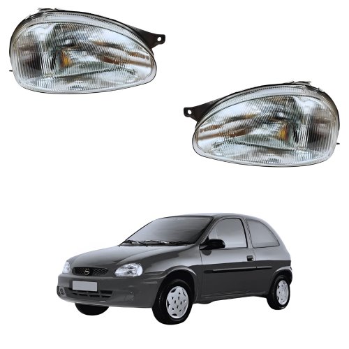 Par de Farol Gm Corsa 1994 Até 1999