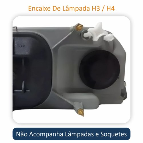 Par de Farol Gm D20 1993 Até 1995 Com Auxiliar de Milha Original Arteb