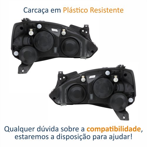 Par Faróis Chevrolet Montana 2003 2004 2005 2006 2007 2008 2009 2010 Original