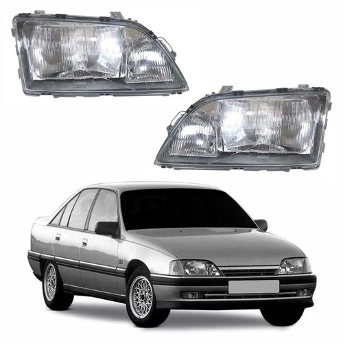 Par de Farol Gm Omega 1992 Até 1998 Original Arteb Com Auxiliar