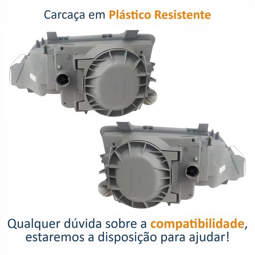 Par de Farol Gm Omega 1992 Até 1998 Original Arteb Com Auxiliar