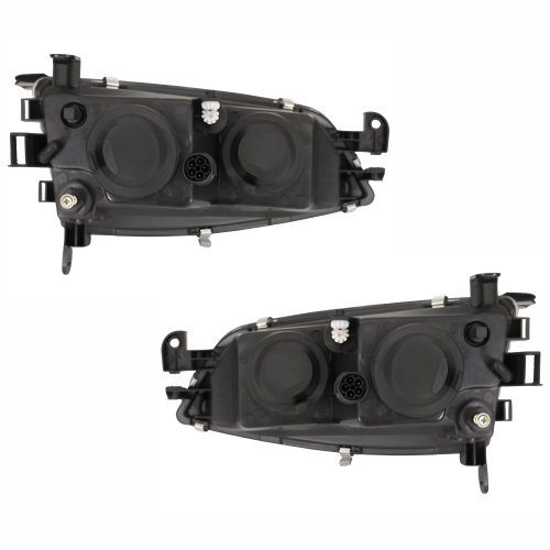 Par de Farol Gm Vectra 1997 Até 1999 Máscara Cromada