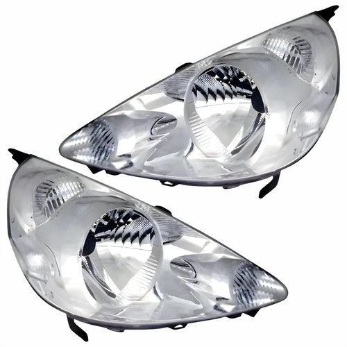 Par Farol Honda Fit 2007 2008 Máscara Cromada