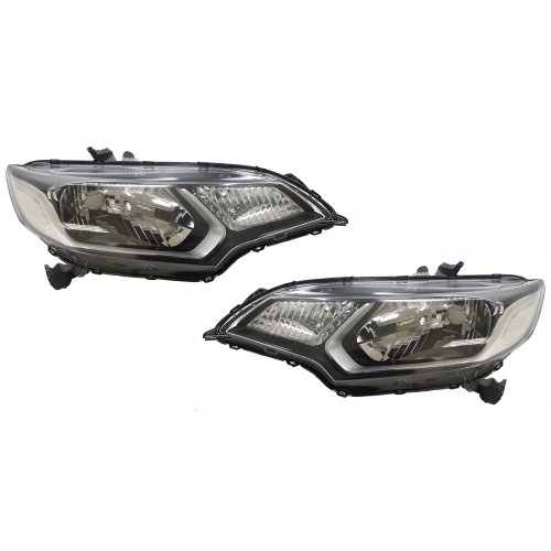 Par de Farol Honda Fit 2015 Até 2021 Cromado