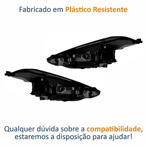 Par de Farol Hyundai Hb20 2020 Até 2022 Com Projetor Com Led