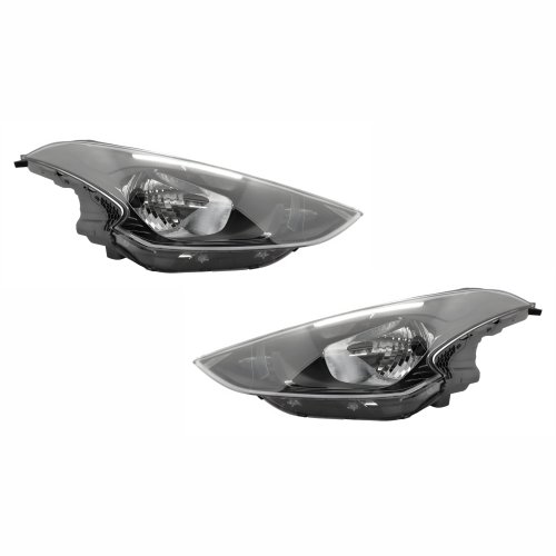 Par de Farol Hyundai Hb20 2020 Até 2022 Máscara Negra