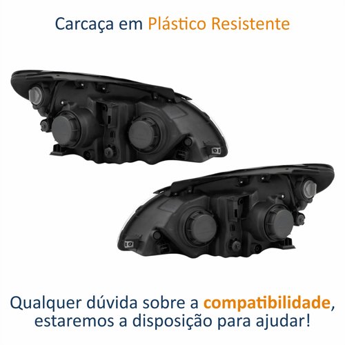 Par de Farol Hyundai I-30 2009 Até 2012