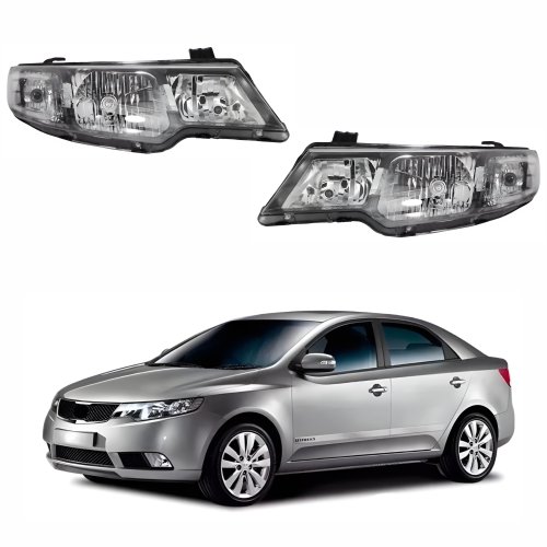 Par de Farol Kia Cerato 2009 Até 2013