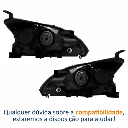 Par de Farol Nissan Sentra 2014 Até 2016 Com Led