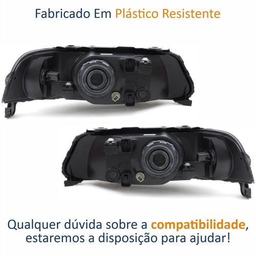 Par de Farol Principal Vw Gol 1999 Até 2005 Original Arteb