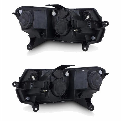 Par de Farol Renault Logan Sandero 2015 até 2019 Máscara Negra Friso Cromado