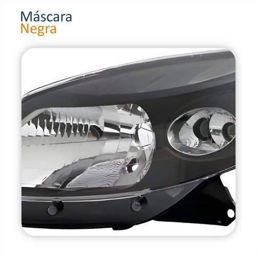 Par Farol Principal Renault Sandero 2008 2009 2010 2011 Máscara Negra