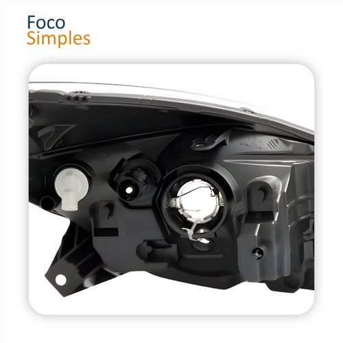 Par Farol Principal Renault Sandero 2008 2009 2010 2011 Máscara Negra