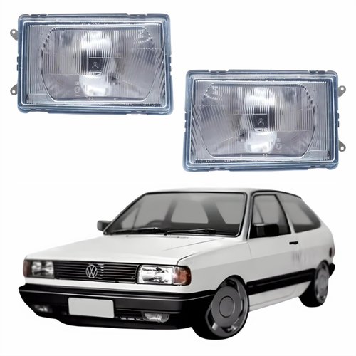 Par de Farol Vw Gol G1 1987 Até 1990 Original Arteb