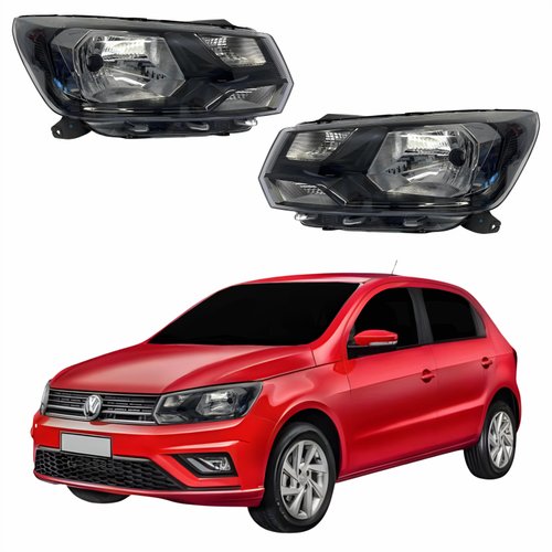 Par de Farol Vw Gol G8 2018 Até 2023