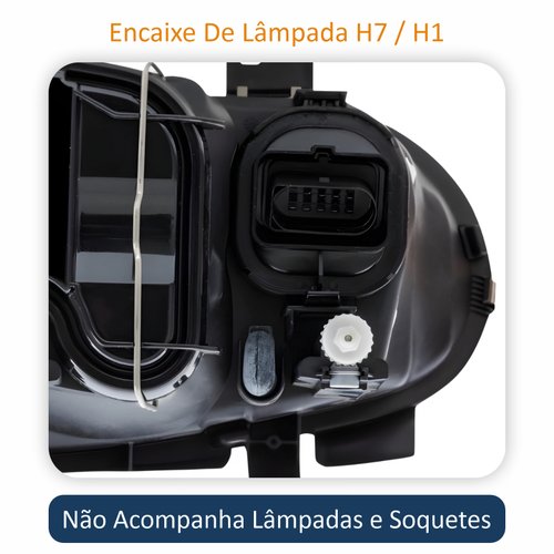 Par de Farol Vw Golf 1999 até 2006 Original Arteb Máscara Cromada