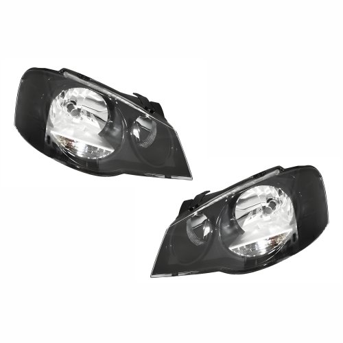 Par de Farol Vw Golf 2007 Até 2014 Máscara Negra