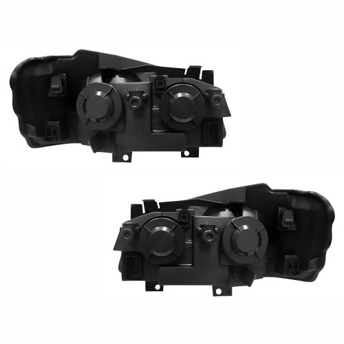 Par de Farol Vw Golf 2007 Até 2014 Máscara Negra