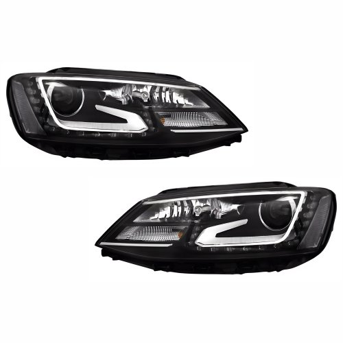 Par de Farol Vw Jetta 2011 Até 2014 Com Projetor Led