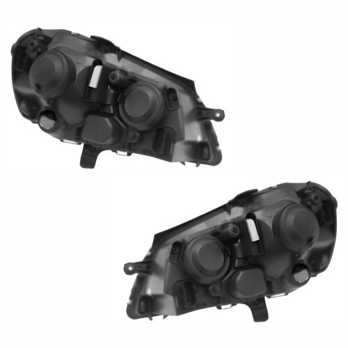 Par de Farol Vw Polo 2008 Até 2014 Máscara Negra