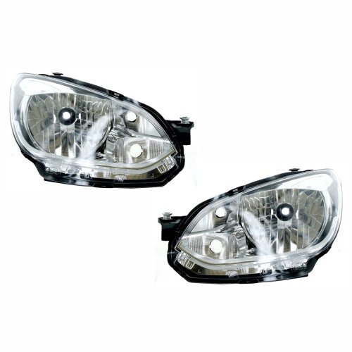 Par de Farol Vw Up! 2014 Até 2017 Cromado Com Friso Cromado