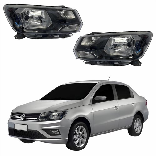 Par de Farol Vw Voyage G8 2018 Até 2023