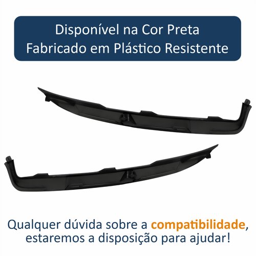 Par de Friso Do Farol Renault Sandero Logan 2014 Até 2019